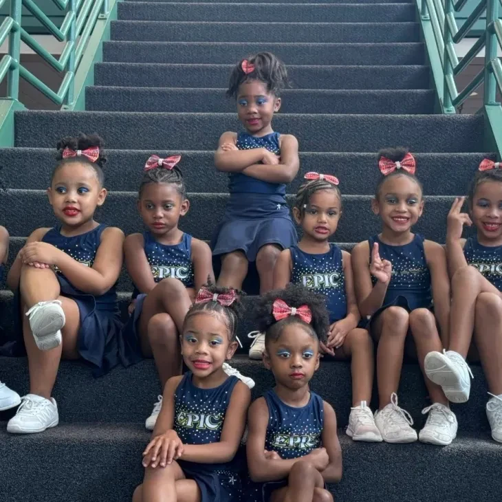 Busy Bees athletes at EPIC Cheer & Dance Academy