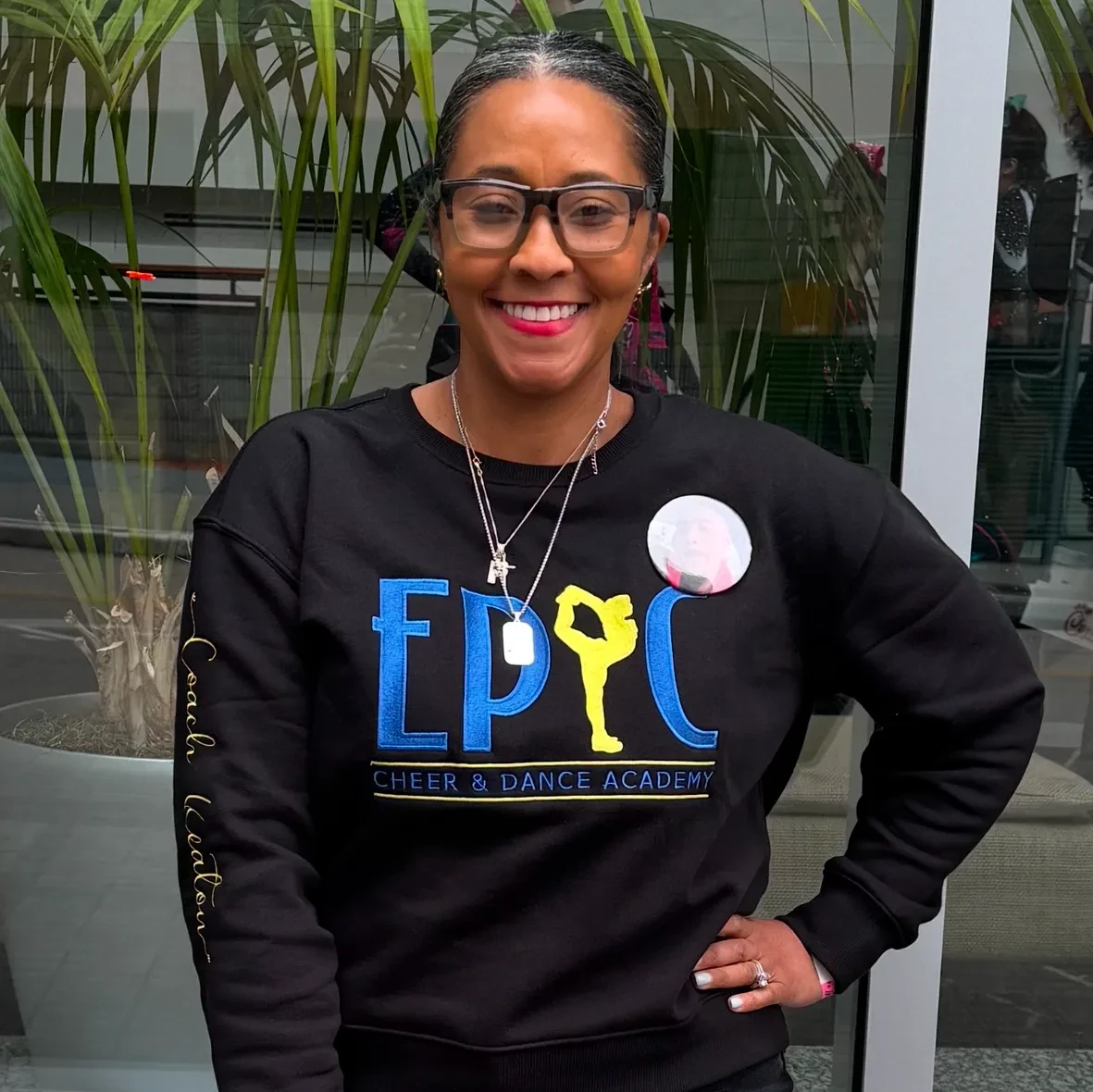 Coach Keaton, owner of EPIC Cheer & Dance Academy